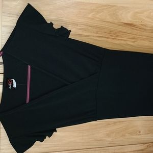 SM Cap sleeved black dress by Studio Y